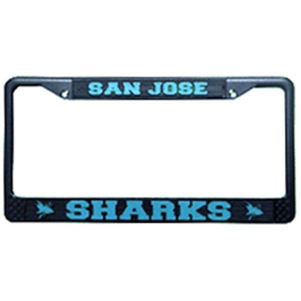 Cisco Independent San Jose Sharks License Plate Frame Chrome Black 9474621975